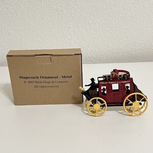 Wells Fargo & Company Stagecoach Ornament - Metal 2007 Christmas Tree Ornament